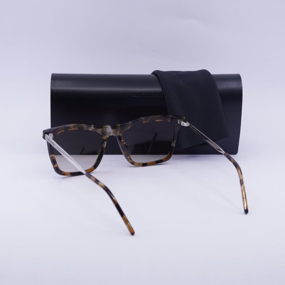 Saint Laurent SL511 004 Square Sunglasses - Havana/Brown Gradient - Picture 4 of 10